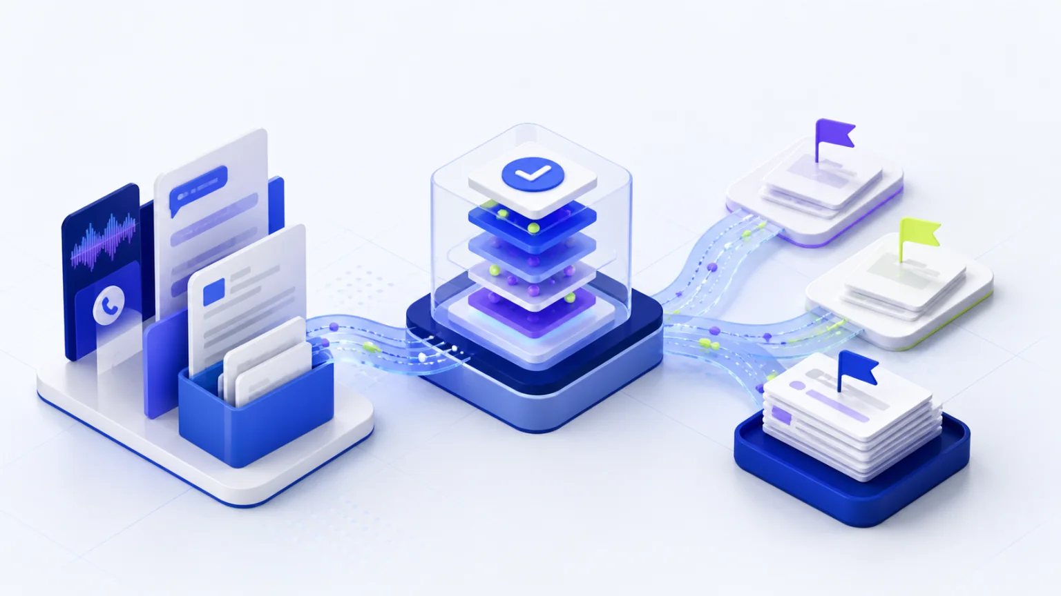 Тематическая иллюстрация кейса «AI-контроль качества коммуникаций для образовательной платформы»