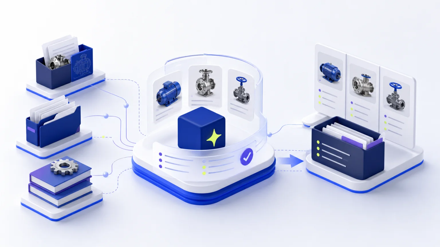 Тематическая иллюстрация кейса «AI-консультант по каталогу продукции»