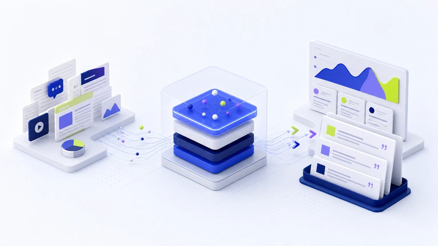 Тематическая иллюстрация кейса «AI-мониторинг упоминаний»