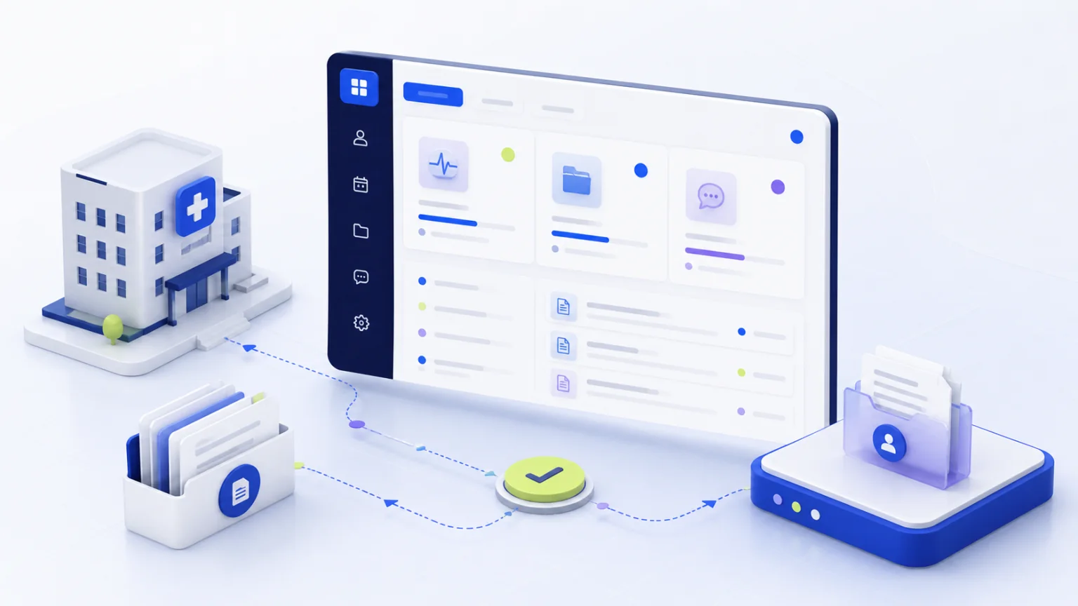 Тематическая иллюстрация кейса «Mini App личного кабинета для клиники»